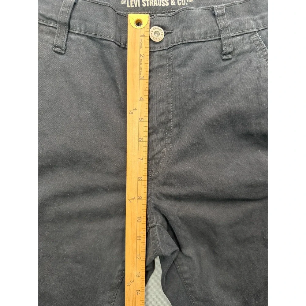 Signature by Levi Strauss S67 Athletic Fit Pants Black Stretch | Men's 32x32